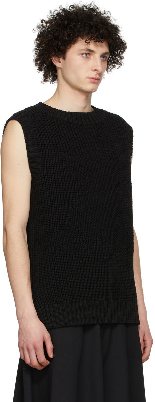 Пуловер We11done We11done Knit Monster Vest Черно | WD-KV1-22-607-U-BK, 1