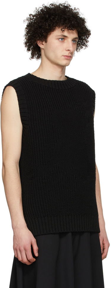 Пуловер We11done We11done Knit Monster Vest Черно | WD-KV1-22-607-U-BK, 1