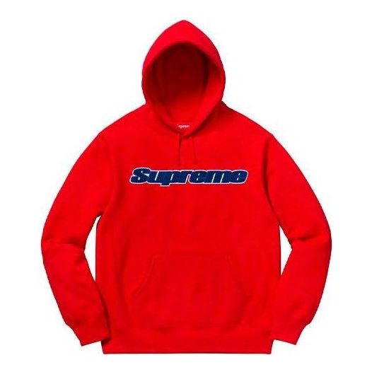 Суитчър Supreme Chenille Hooded Sweatshirt Червено | SUP-SS19-024