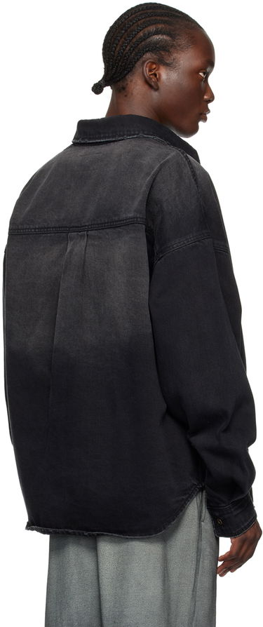 Риза We11done Distressed Denim Shirt Черно | WD-DB2-24-354-U-BK, 2
