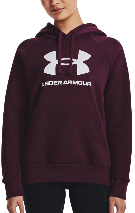 Суитчър Under Armour Rival Fleece Big Logo Hoodie Бургунди | 1379501-600, 0