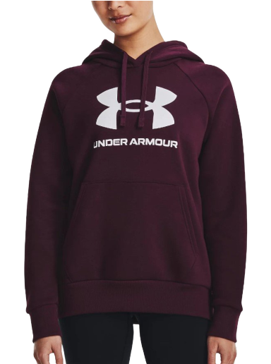 Суитчър Under Armour Rival Fleece Big Logo Hoodie Бургунди | 1379501-600