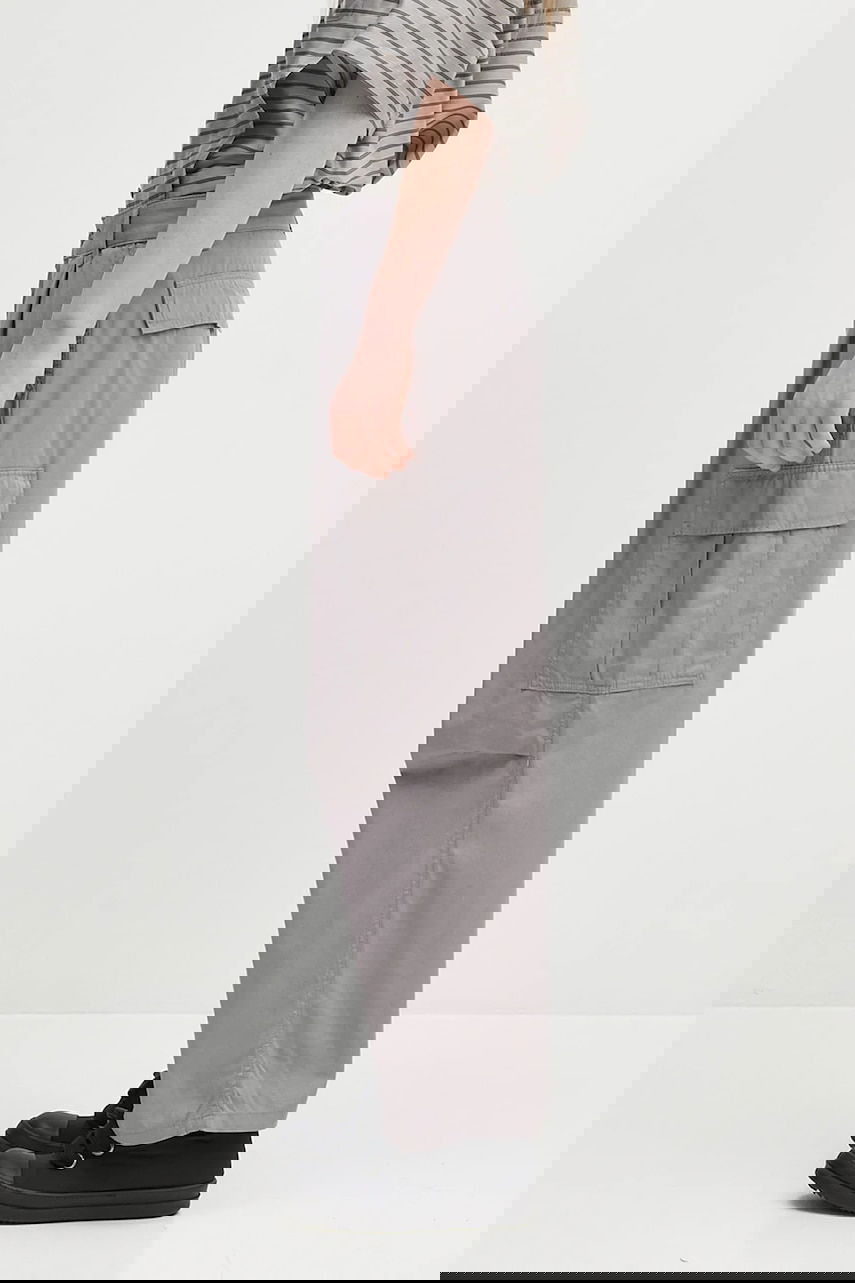 Карго панталони Carhartt WIP Cole Loose Fit Pleated Cargo Pants Сиво | I030477.2LR02, 1