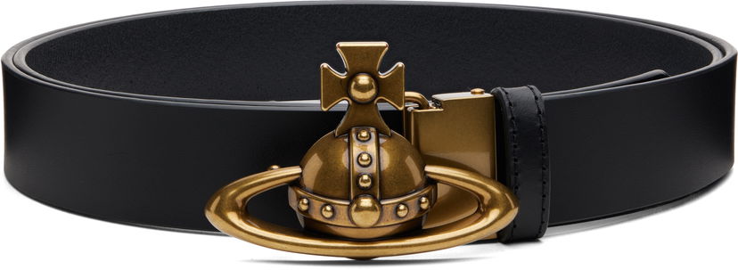 Колани Vivienne Westwood Vivienne Westwood Orb Buckle Belt Черно | 82010075U-L00CH-