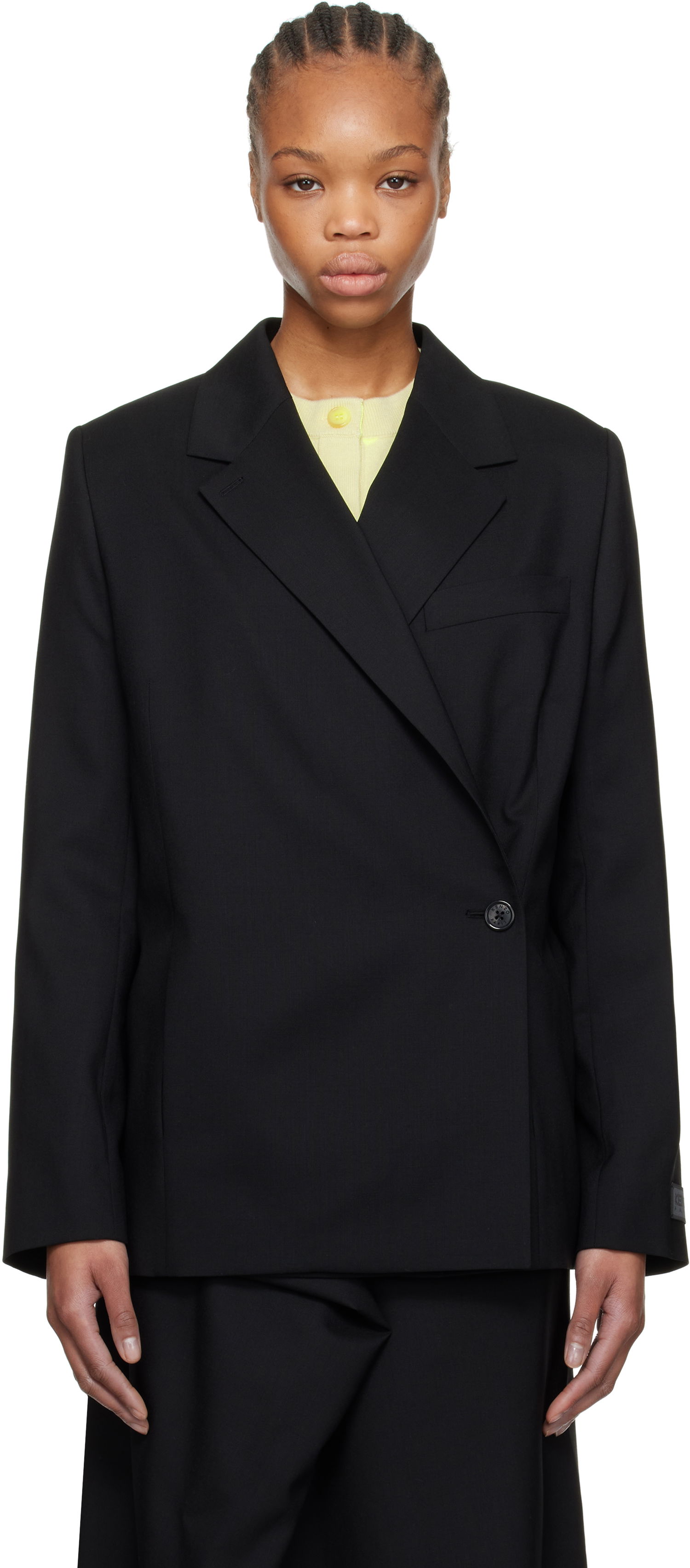 Яке KENZO Kenzo Paris Virgin Wool Blazer Черно | FF52VE2589RA, 0