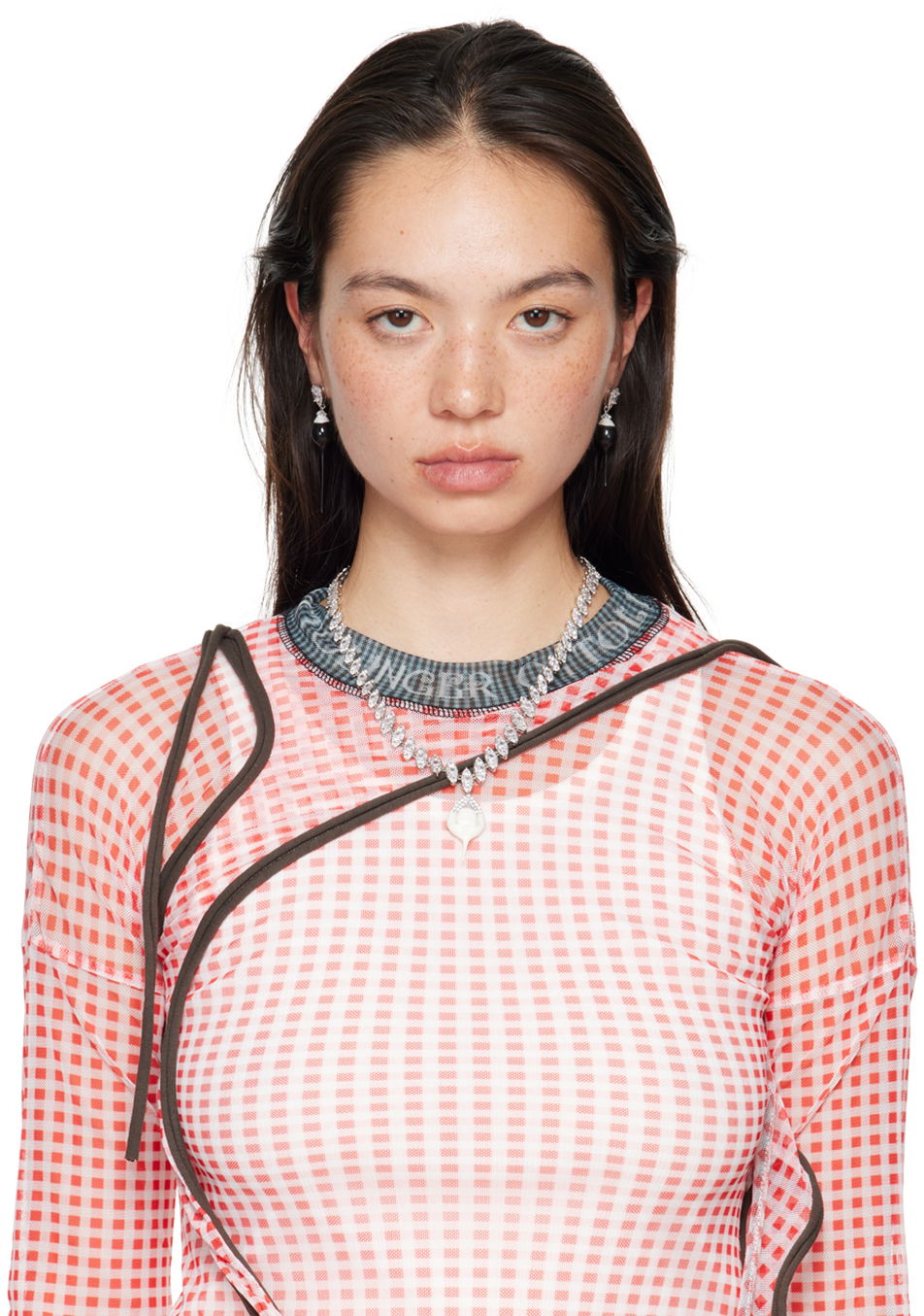 Колие Ottolinger Ottolinger Exclusive Diamond Dip Necklace Металик | 2500609, 1