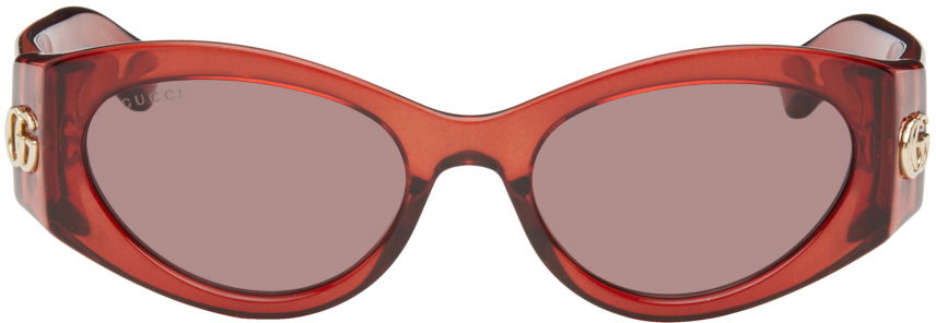 Слънчеви очила Gucci Oval Sunglasses Червено | GG1401S-003, 0