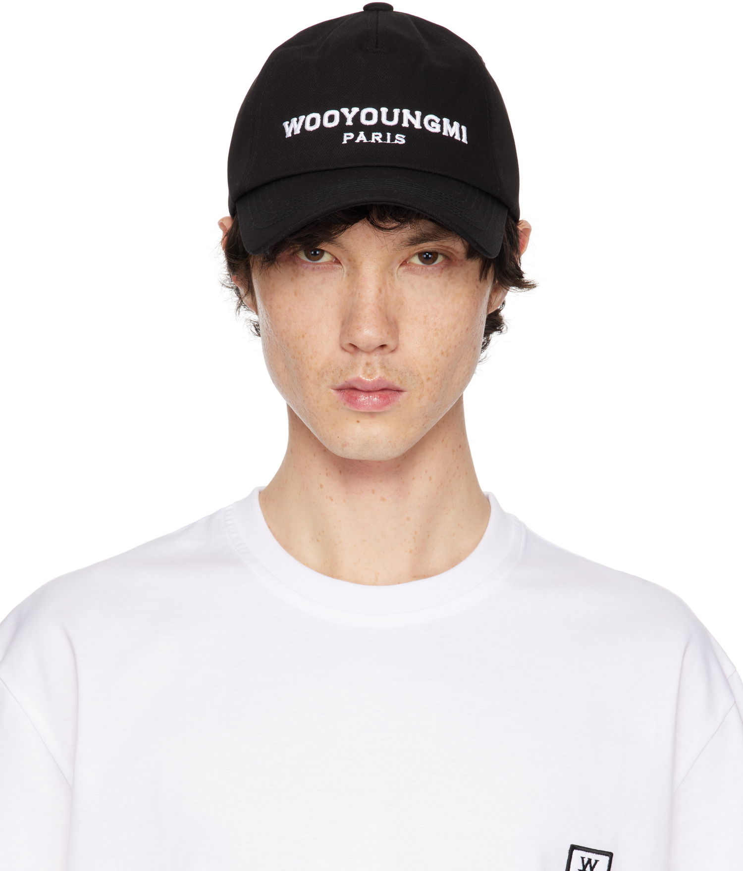 Шапка с козирка WOOYOUNGMI WOOYOUNGMI Embroidered Baseball Cap Черно | W251AC52, 0
