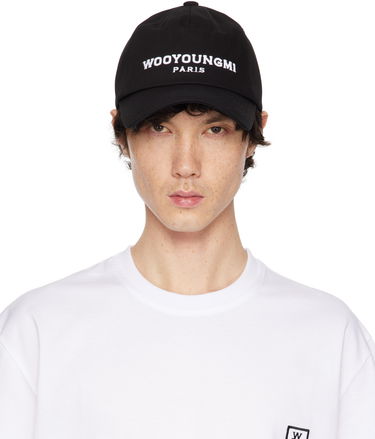 Шапка с козирка WOOYOUNGMI WOOYOUNGMI Embroidered Baseball Cap Черно | W251AC52, 0