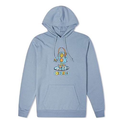 Суитчър Converse Cartoon Logo Hoodie Синьо | 10022917-A02