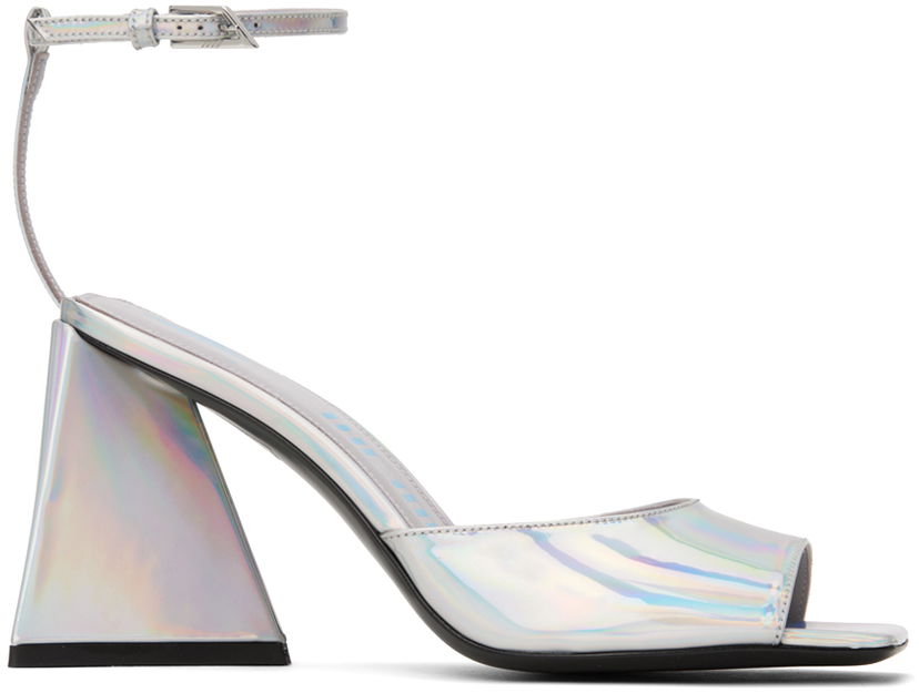 Грижа за обувките The Attico Attico Piper Heeled Sandals Металик | 236WS599 E086
