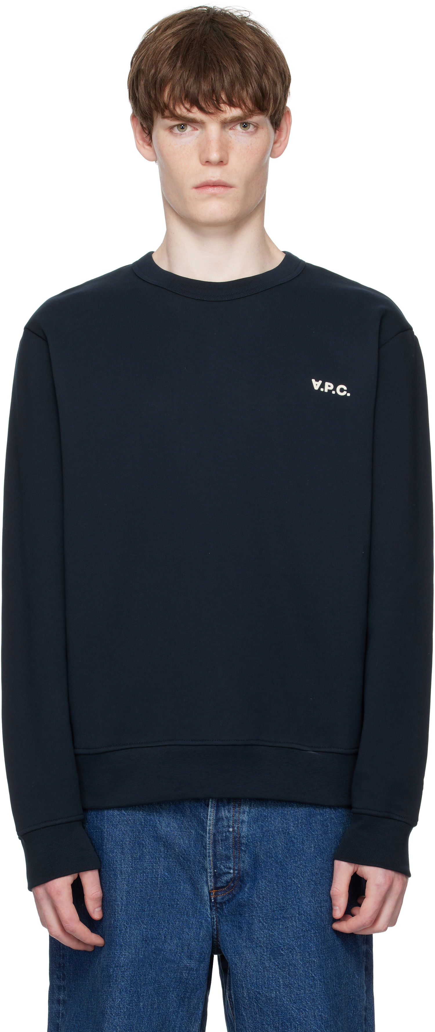 Суитчър A.P.C. Boxy Petit 'VPC' Sweatshirt Тъмно синьо | COHBR-H27916, 0