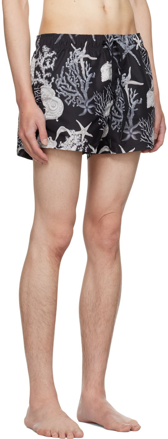 Бански Versace Versace Barocco Sea Print Swim Shorts Черно | 1016217_1A11347, 1