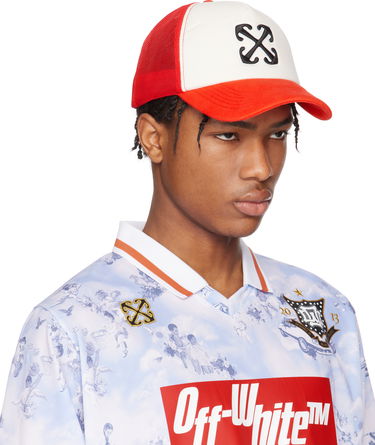 Шапка с козирка Off-White Off-White Arrow Trucker Cap Червено | OMLA04BS25FAB0012727, 1