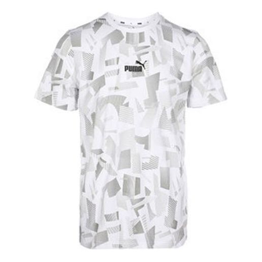 Тениска Puma Summer Print T-Shirt Бяло | 586045-02