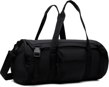 Чанта за пътуване BOSS HUGO Holdall with Logo Straps Черно | 50547297, 2