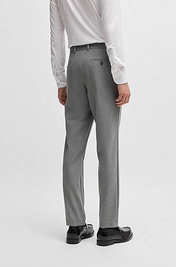 Панталони BOSS Slim-Fit Performance-Stretch Trousers Сиво | 50535709, 1