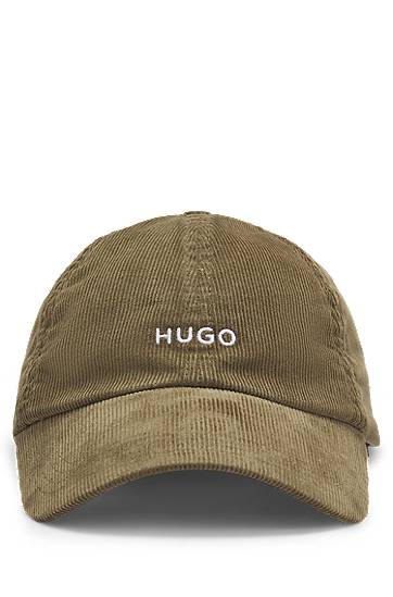 Шапка с козирка BOSS HUGO Corduroy Cap with Embroidered Logo Зелено | 50533412, 0