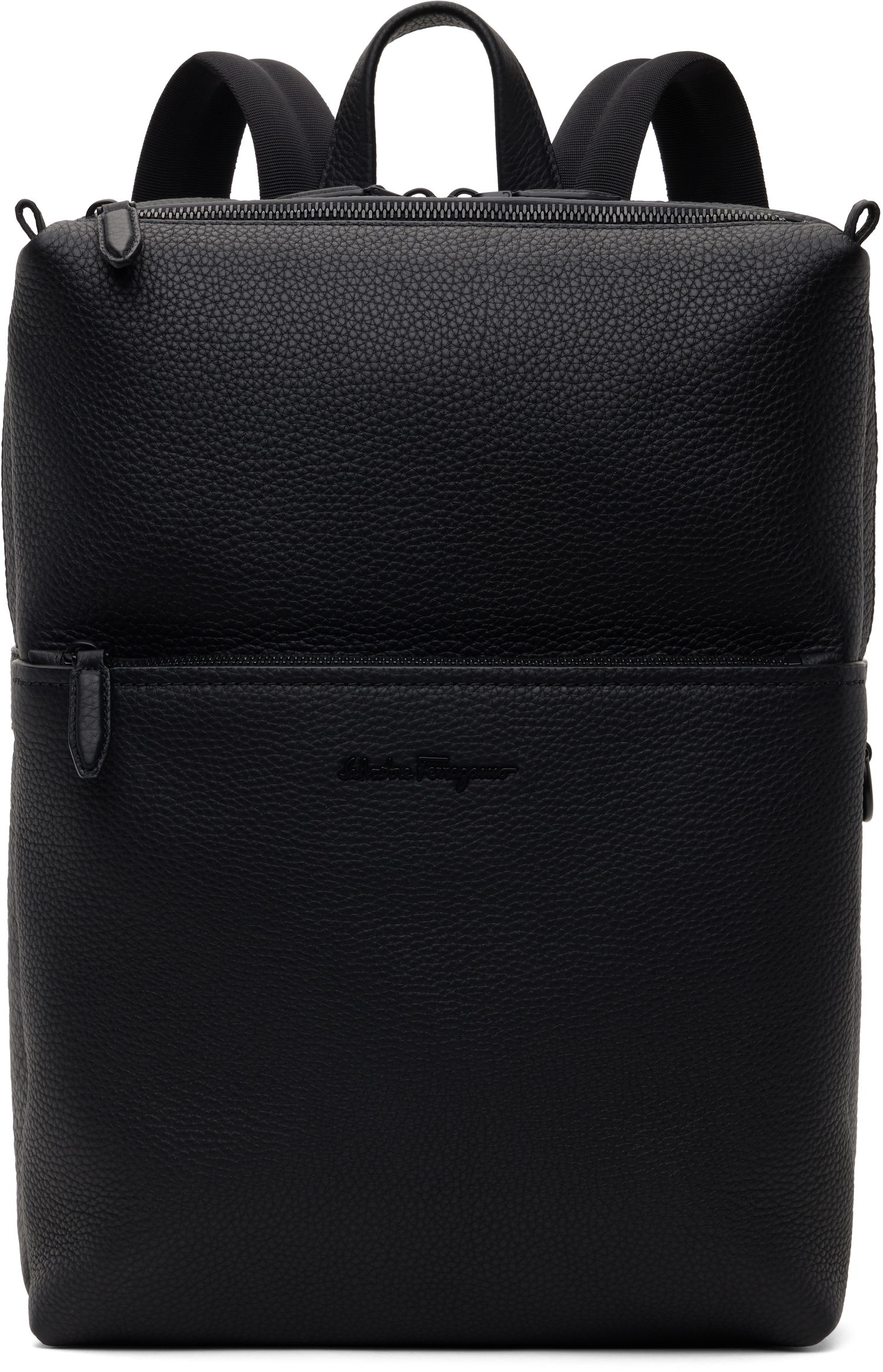 Раница FERRAGAMO Calfskin Backpack Черно | 749662, 0