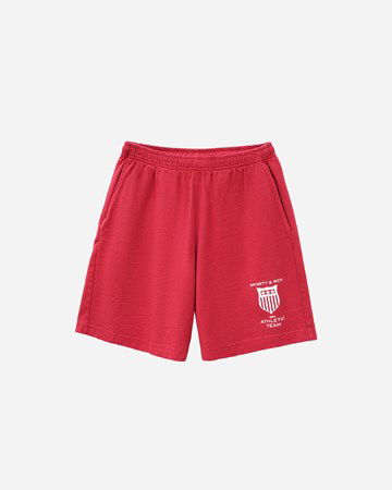 Къси панталони Sporty & Rich Athletic Team Gym Short Червено | SH631RU, 0
