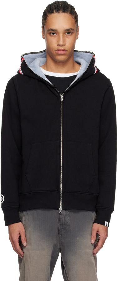Суитчър BAPE A Bathing Ape 2nd Shark Full Zip Hoodie Черно | 001ZPK701006M, 0