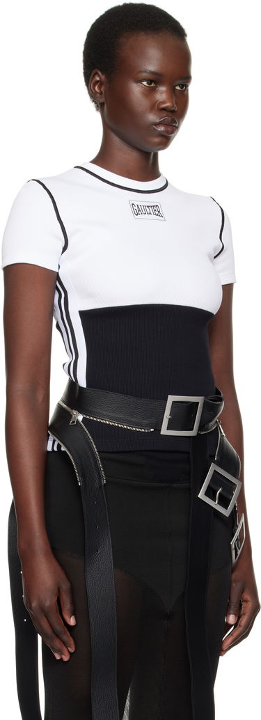 Тениска Jean Paul Gaultier Jean Paul Gaultier Color Block T-Shirt Бяло | 25/33-F-TS104P-J080-0100, 4
