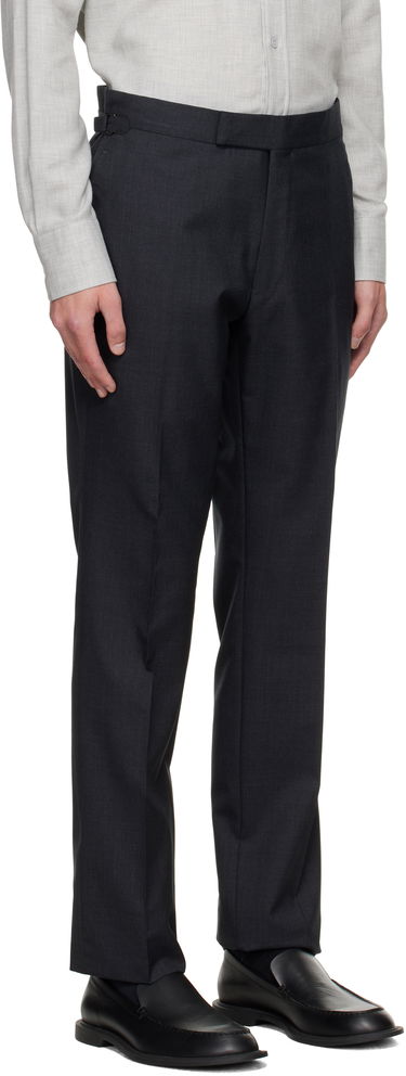 Панталони Tom Ford Tom Ford Shelton Plain Weave Trousers Черно | PLSS01-WOS02, 4