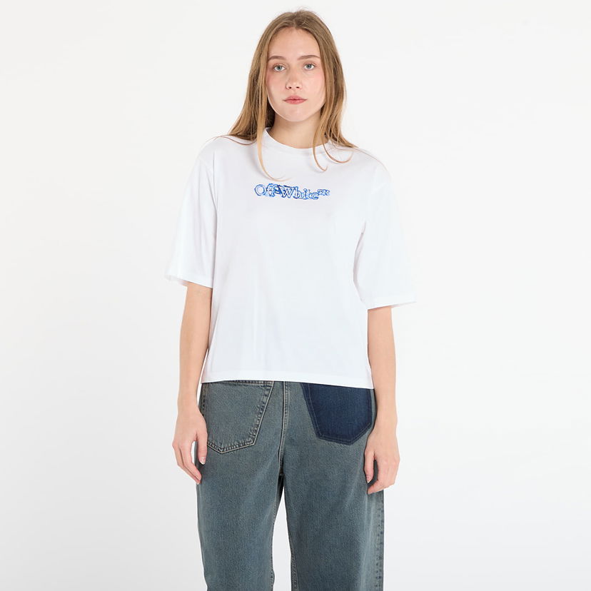 Тениска Off-White Off-White Cloudy Arrow Boxy T-Shirt Бяло | OWAA124F25JER0040147
