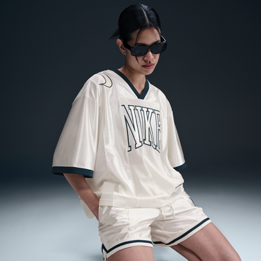 Фланелка Nike Nike Sportswear Street Loose Graphic Short Sleeve Jersey Бяло | HJ0280-133, 4
