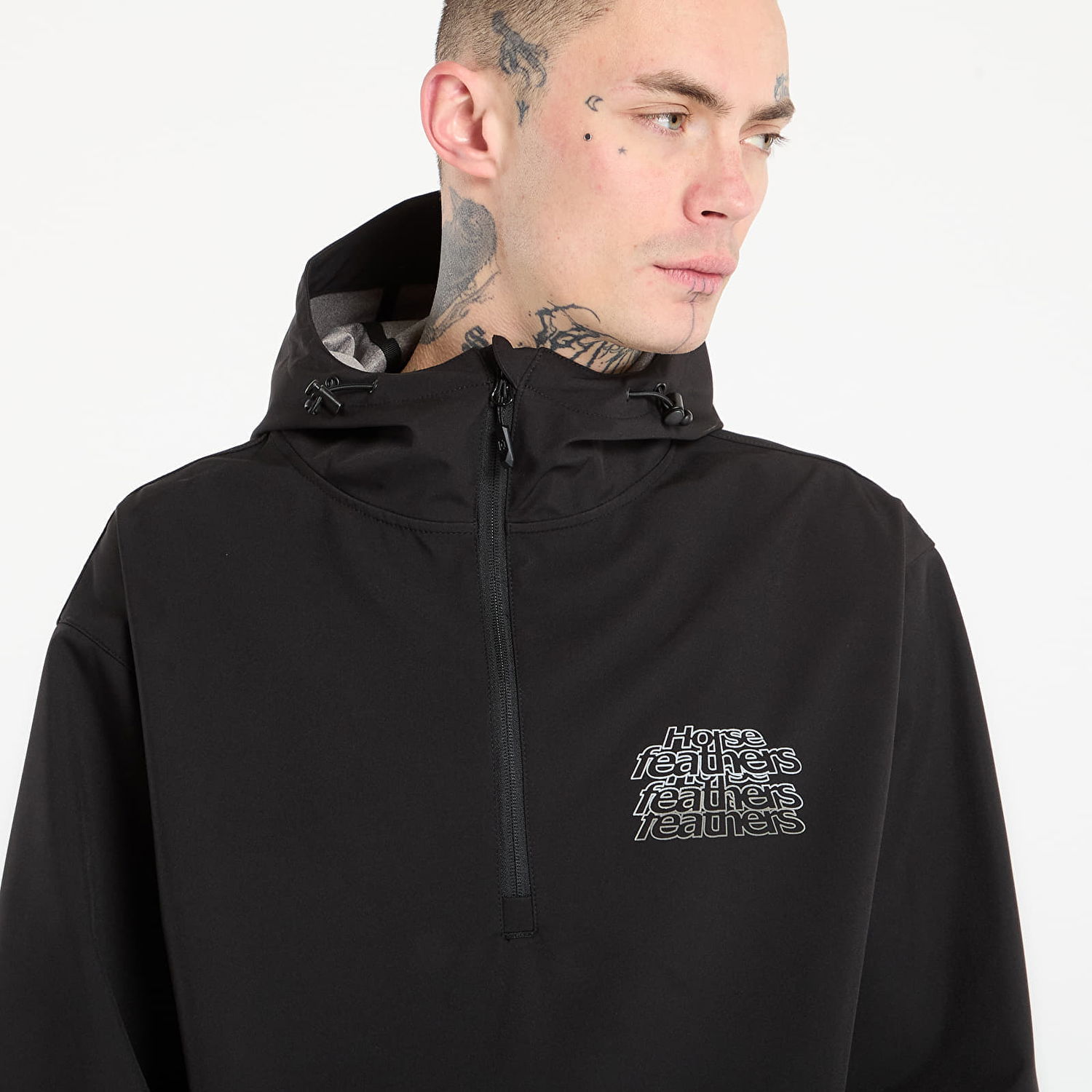 Ветровка Horsefeathers Calder Hooded Pullover Jacket XXL Черно | TM085A, 1