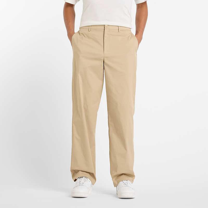 Панталони New Balance NB Pants Бежово | Pánske nohavice New Balance MP43560SOT – béžové, 0