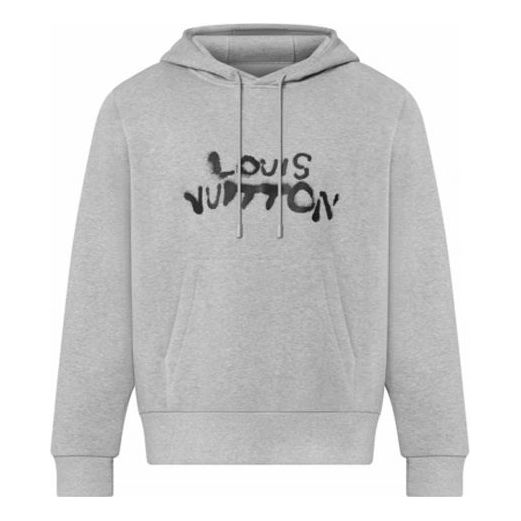 Суитчър Louis Vuitton Louis Vuitton FW21 Spray Paint Hoodie Сиво | 1A96X7, 0