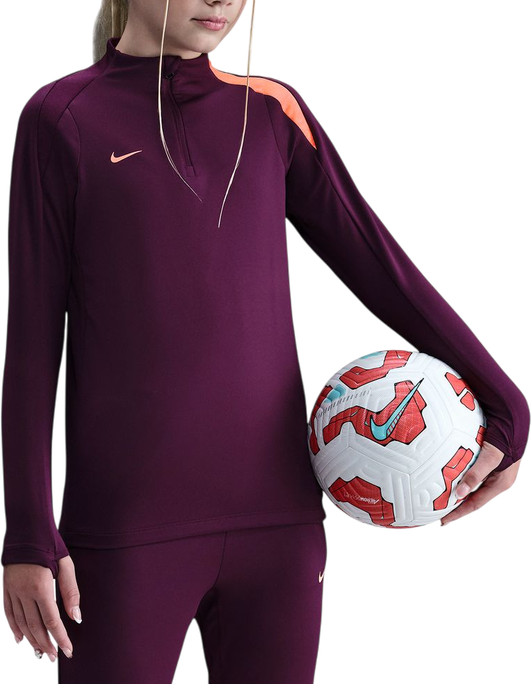 Суитчър Nike Strike Drill Long-Sleeve 1/4-Zip Top Бургунди | fn8413-610, 0
