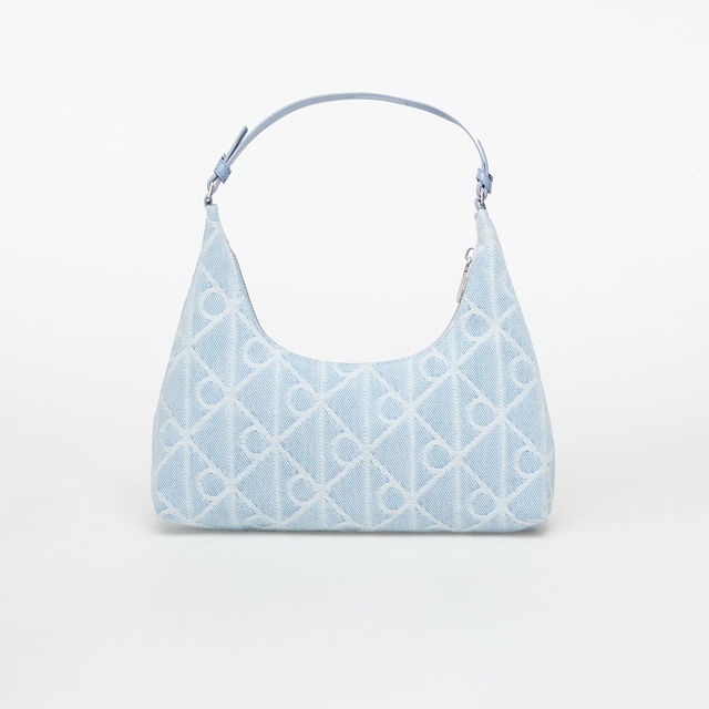 Emblem Aop Denim Shoulder Bag