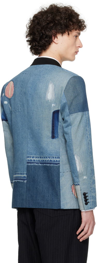 Яке Junya Watanabe Junya Watanabe Patchwork Denim Blazer Синьо | WO-J012-051, 2