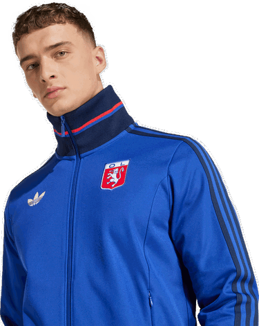 Ветровка adidas Originals Olympique Lyon 75 Anniversary Track Jacket Синьо | jl8078, 3