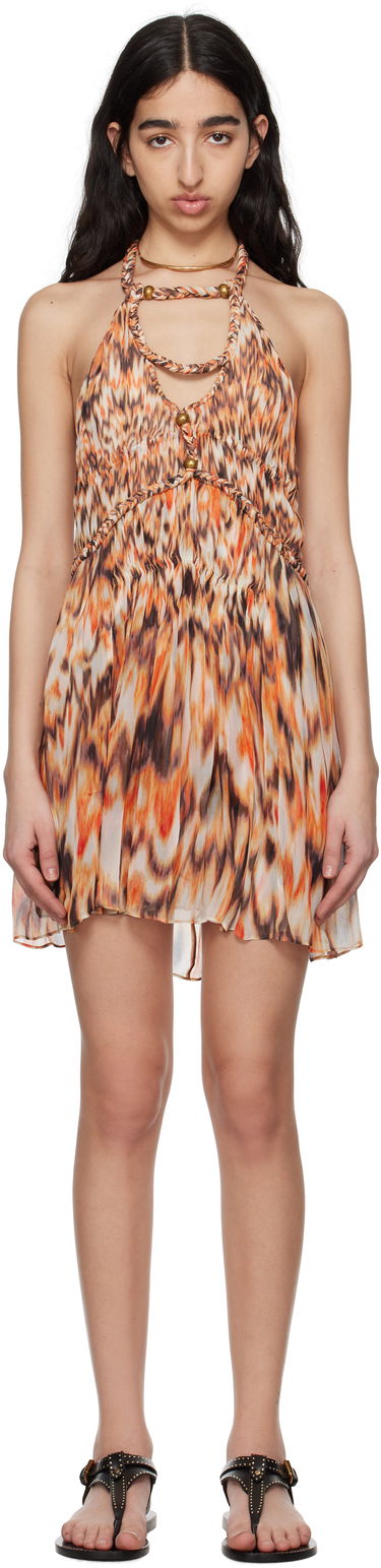 Pокля ISABEL MARANT Isabel Marant Rozilda Halter Neck Mini Dress Оранжево
 | RO0769FA-C2J05I, 0