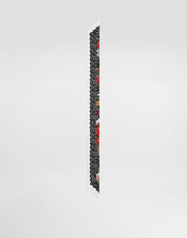 Шал Dolce & Gabbana Dolce & Gabbana Silk Twill Floral Bandeau Многоцветен | FS215AGDC7AHN5QV, 3