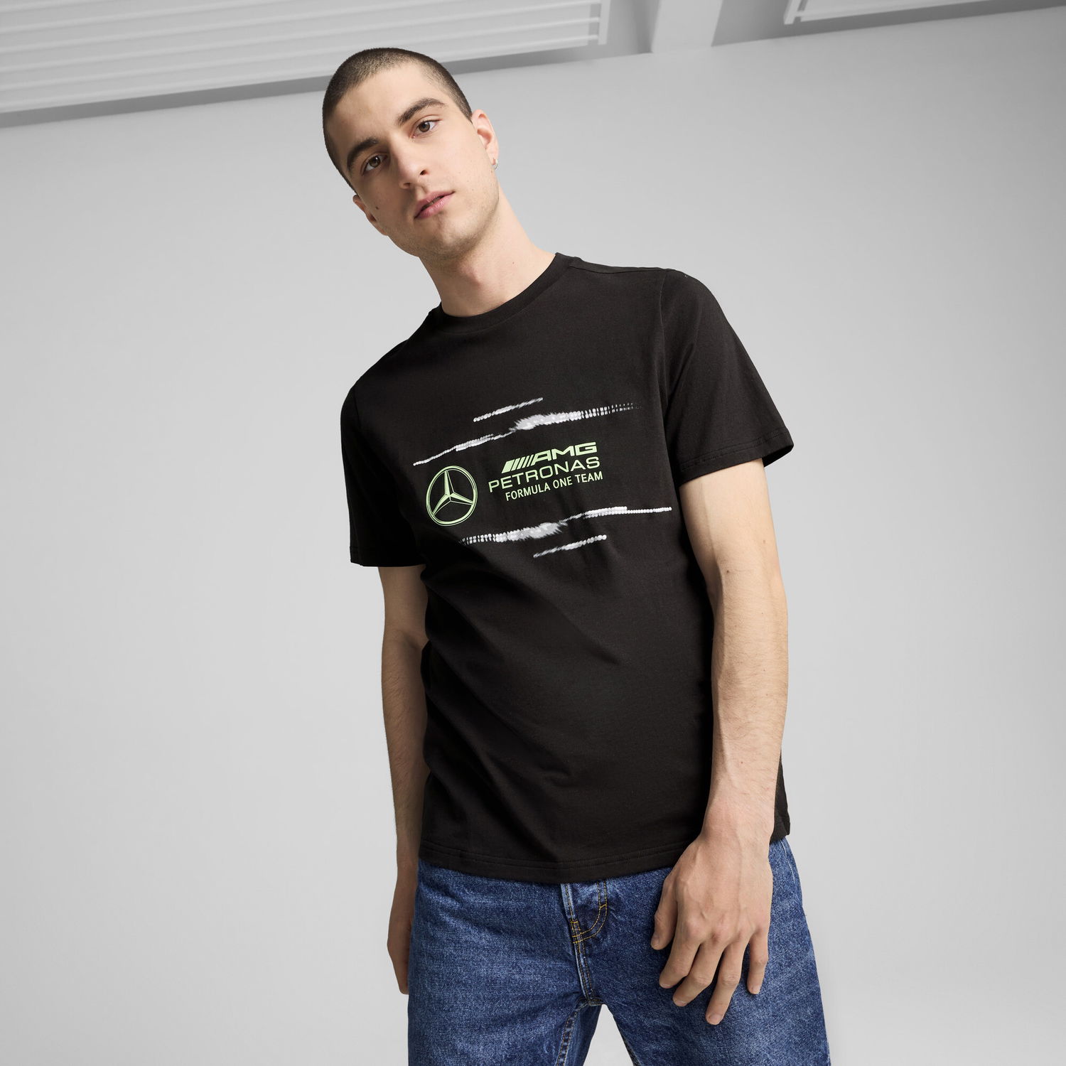 Тениска Puma Mercedes-AMG Petronas F1® Logo T-Shirt Черно | 627343_01, 0