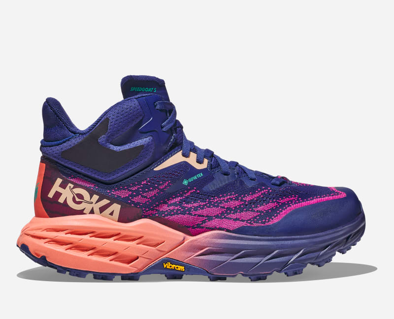 Кецове и обувки Hoka One One Speedgoat 5 Mid GORE-TEX Trail Size 4 Лилаво | 1127919-BBCML, 0