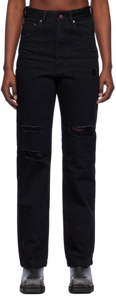 Дънки We11done Distressed Jeans Черно | WD-DP0-24-330-W-BK, 0