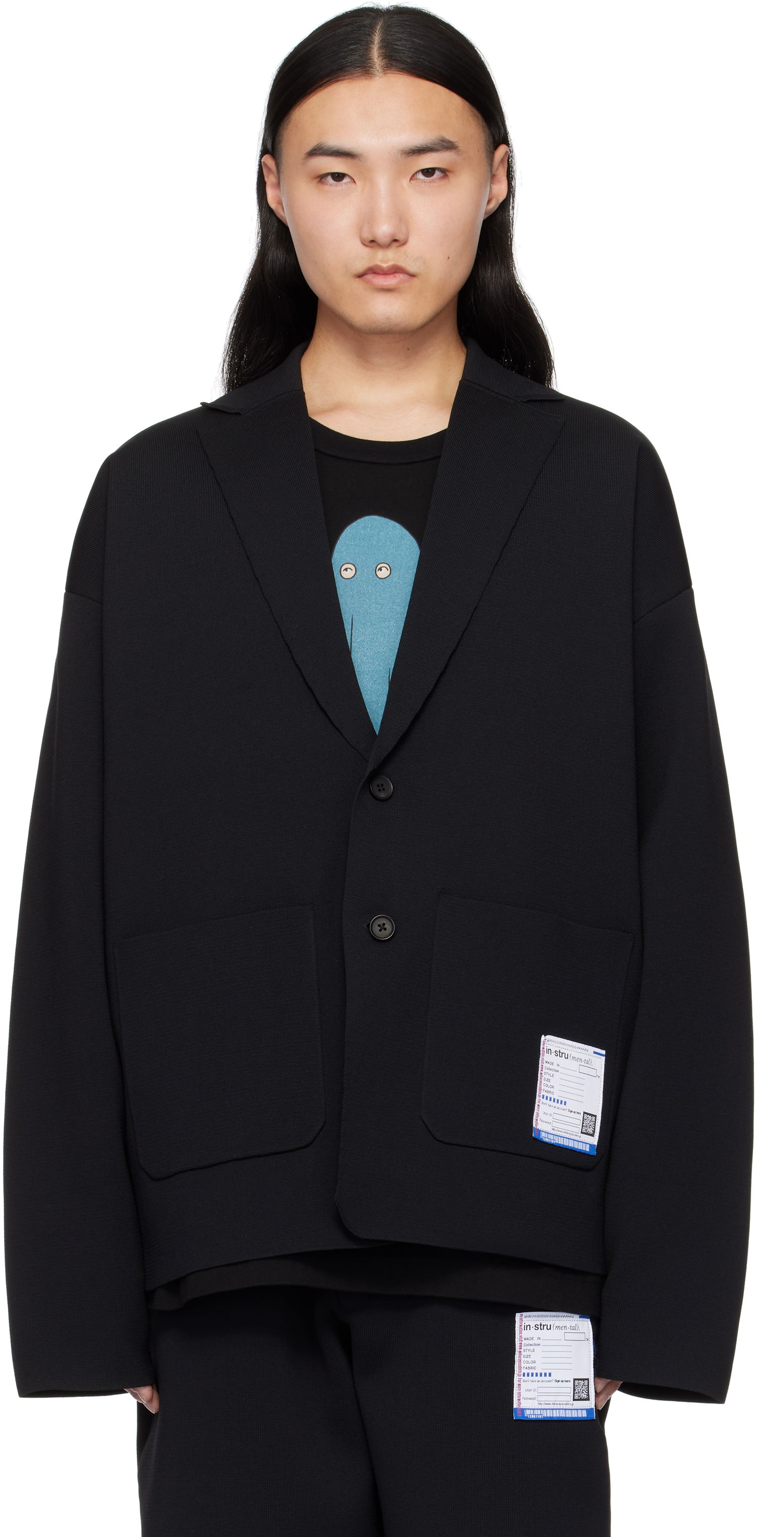 Пуловер Maison MIHARA YASUHIRO MIHARA YASUHIRO Milan Rib Blazer Черно | I13JK024, 0