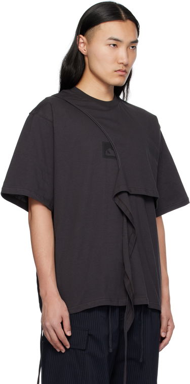 Тениска Ottolinger Ottolinger Wrap T-Shirt Черно | 11510251501, 4