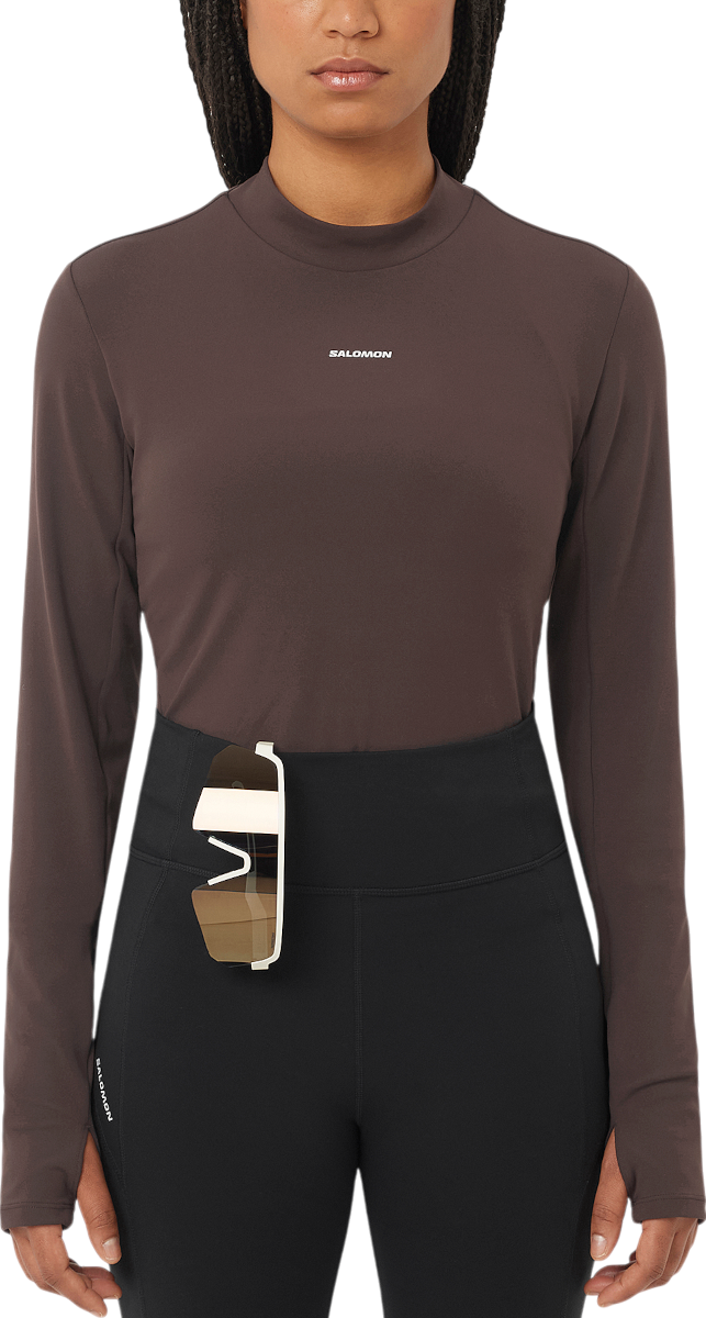 Тениска Salomon Salomon SHKout Bliss Long Sleeve T-Shirt Кафяво | lc2659800, 0