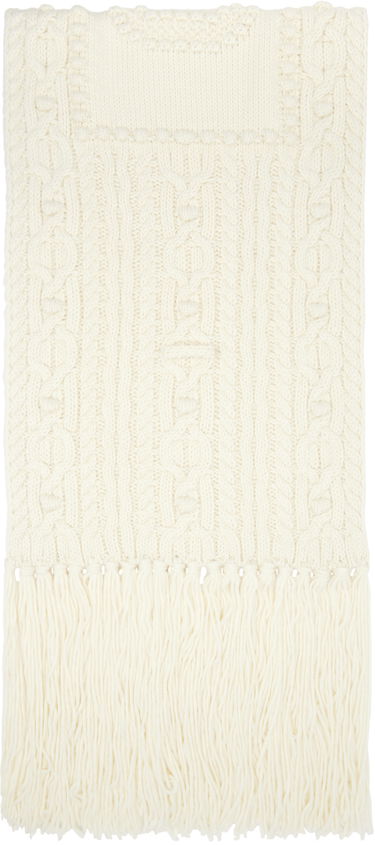 Пуловер Jean Paul Gaultier Knitted Scarf With Fringe Бяло | 24/31-U-EC050-M080-64, 0