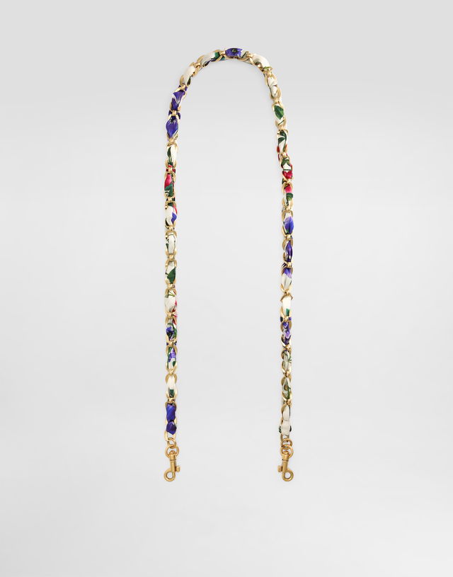 Dolce & Gabbana Floral Print Chain Strap