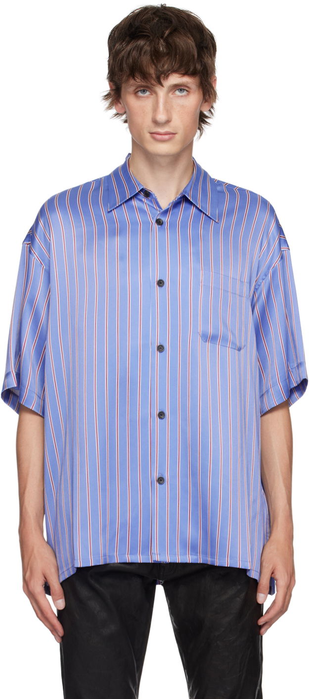 Риза John Elliott Brushed Silk Shirt Синьо | E102F1411409A