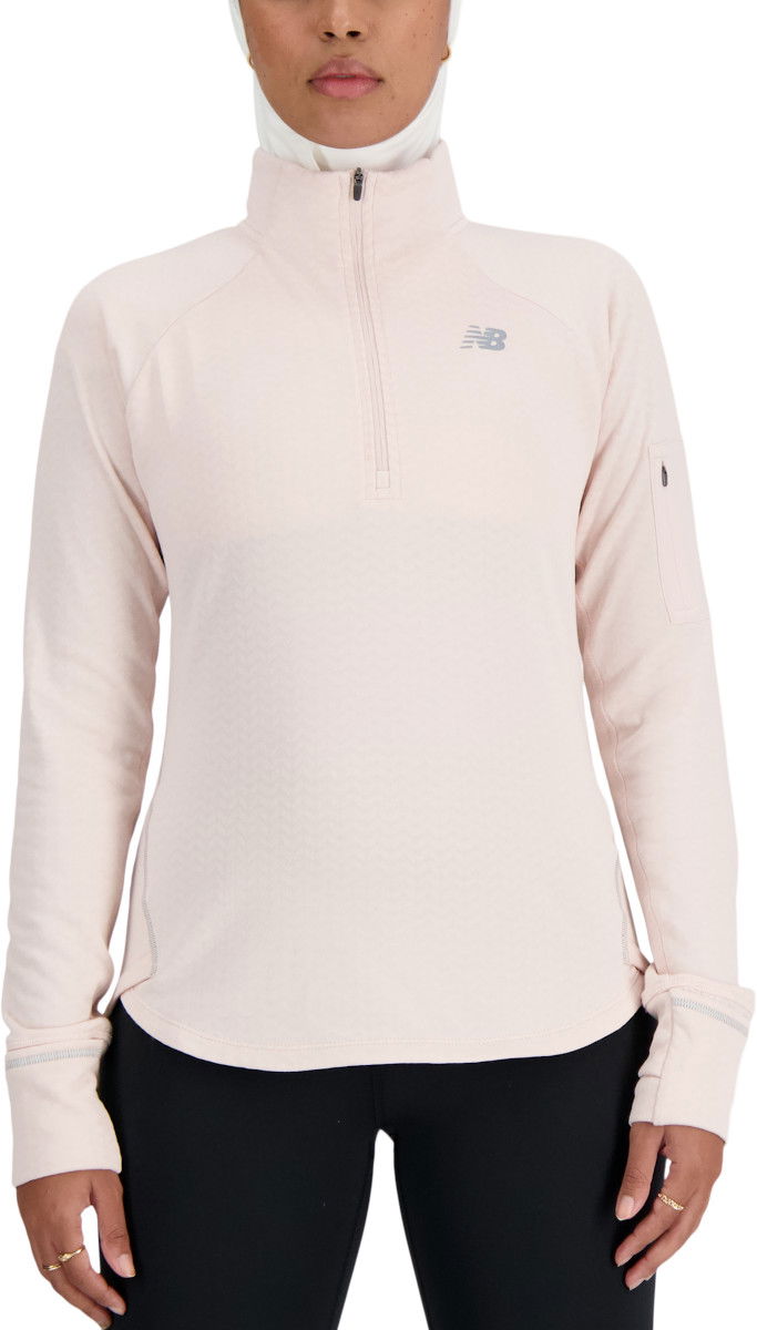 Суитчър New Balance NB Heat Grid Half Zip Бежово | wt23252-qph, 0