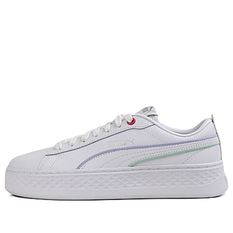 Кецове и обувки Puma Smash Platform 'Piping Бяло | 373315-02