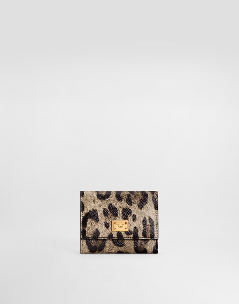Портфейл Dolce & Gabbana Leopard-print Wallet in Dauphine Calfskin Многоцветен | BI0770AX566HY13M